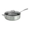 Tri-Ply Clad 6 Qt Covered Stainless Steel Deep Sauté Pan - Tramontina