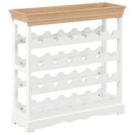 Wine Cabinet White 27.6"x8.9"x27.8" MDF