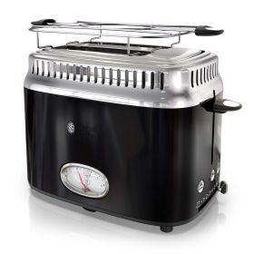 Russell Hobbs Retro Style 2-Slice Toaster, Black, TR9150BKR - Russell Hobbs