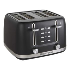 West Bend 4-Slice Toaster, in Black - West Bend