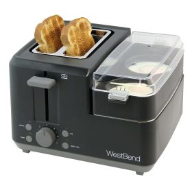 West Bend 2-Slice Breakfast Station Egg & Muffin Toaster, 78500, New - West Bend