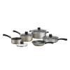 9-Piece Non-Stick Cookware Set - Champagne