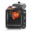 Elite Gourmet ERO-2008SX New Cuisine 0.8Cu Multi-Function Toaster Oven Grill/Griddle Oven Top-Black - Elite Gourmet