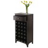 Ancona Modular Wine Cabinet with One Drawer & 24-Bottle - 92738