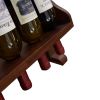 Table wine rack with cup holder/wine racks countertop/Solid wood wine rack /Home wine rack/Living room wine rack/ PINE - as Pic