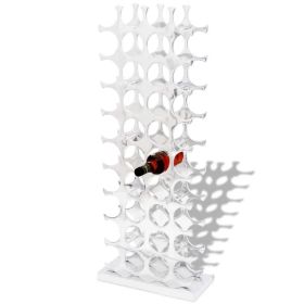 Wine Stand for 40 Bottles Silver Aluminum