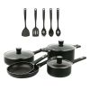 Aluminum Nonstick Midweight 13pcs Cookware Set Dishwasher Safe - 13pcs