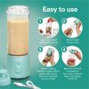 Hamilton Beach Blend Now Portable Cordless Blender USB rechargeable 16 oz jar with travel lid aqua 51182 - Hamilton Beach