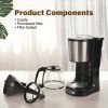 Drip Coffee Maker 12 Cup, Anti-Drip Coffee Machine, Auto Keep Warm Function - as Pic