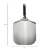 12" Aluminum Pizza Pan Peel with Heat Resistant Handle - One Size