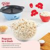 4.5 Qt. Stirring Electric Popcorn Popper, Lid, Serving Bowl & Convenient Storage, 18 Cups – Sky Blue - New - 3 lbs. - Blue