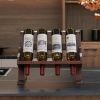 Table wine rack with cup holder/wine racks countertop/Solid wood wine rack /Home wine rack/Living room wine rack/ PINE - as Pic